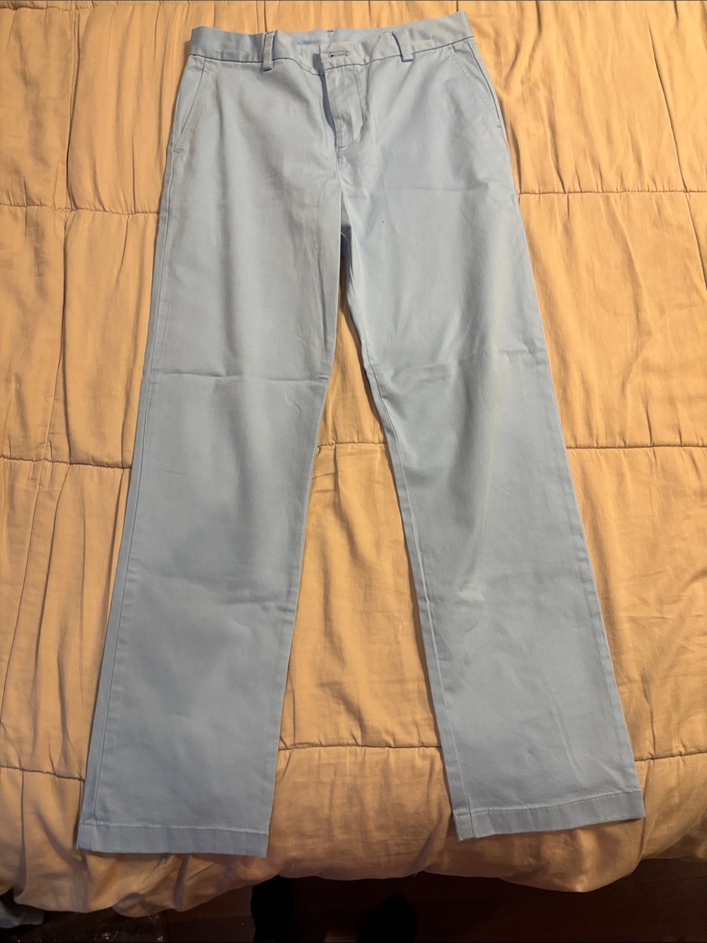 Light Blue Straight Leg Pants